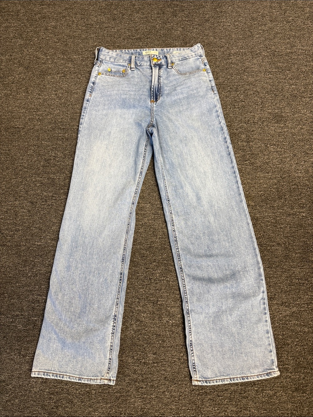 Oat New York Light Blue Wide Leg Jeans